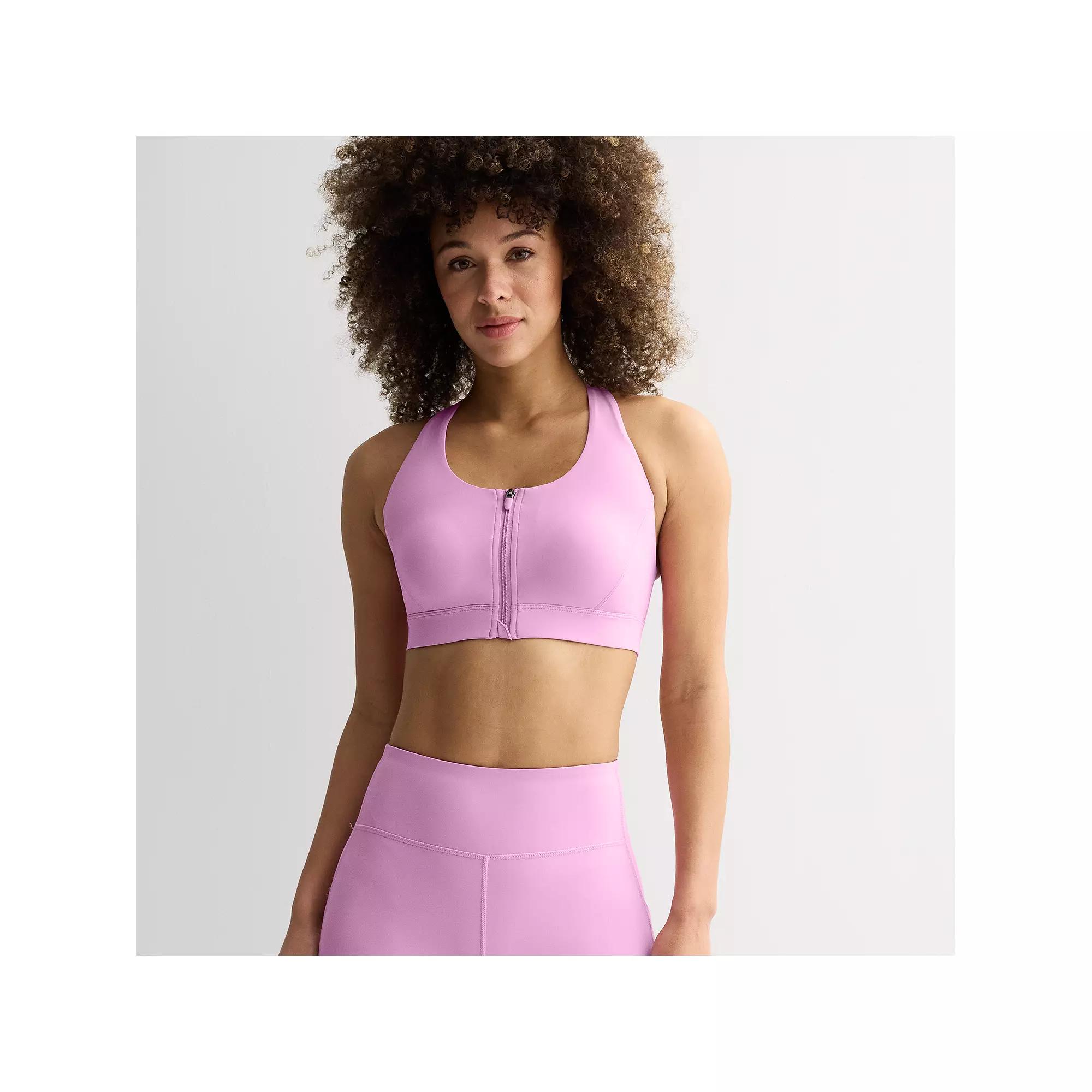 Women's Tek Gear® Ultrastretch Medium Support Zip Front Sports Bra,  Product Image