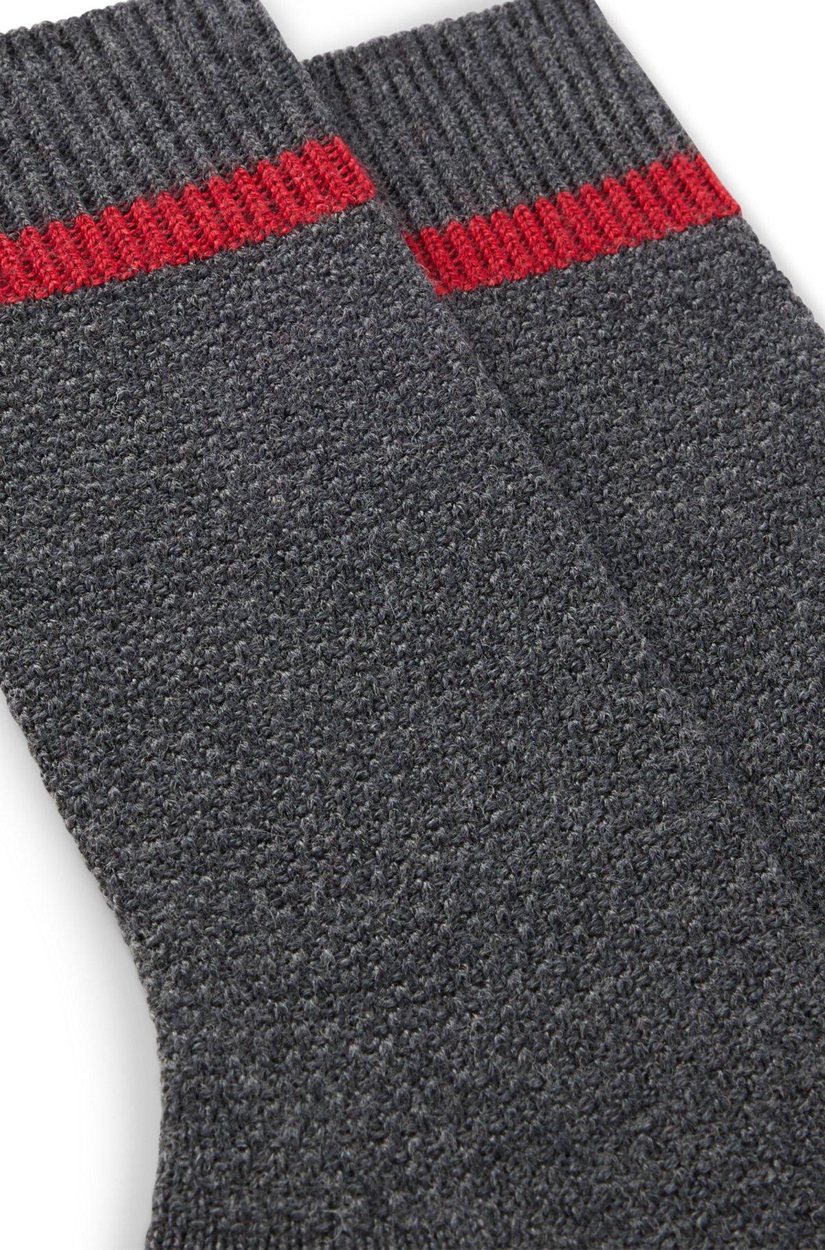 HUGO - Two-pack of boot socks with logo details - Patterned Product Image