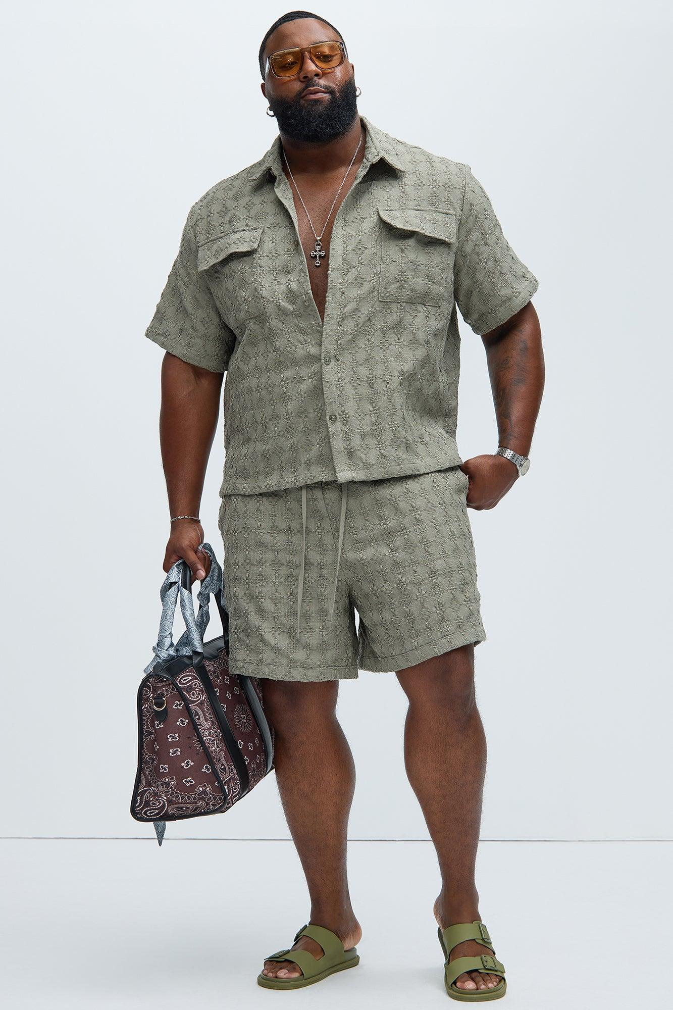 Mav Textured Shirt - Olive Product Image