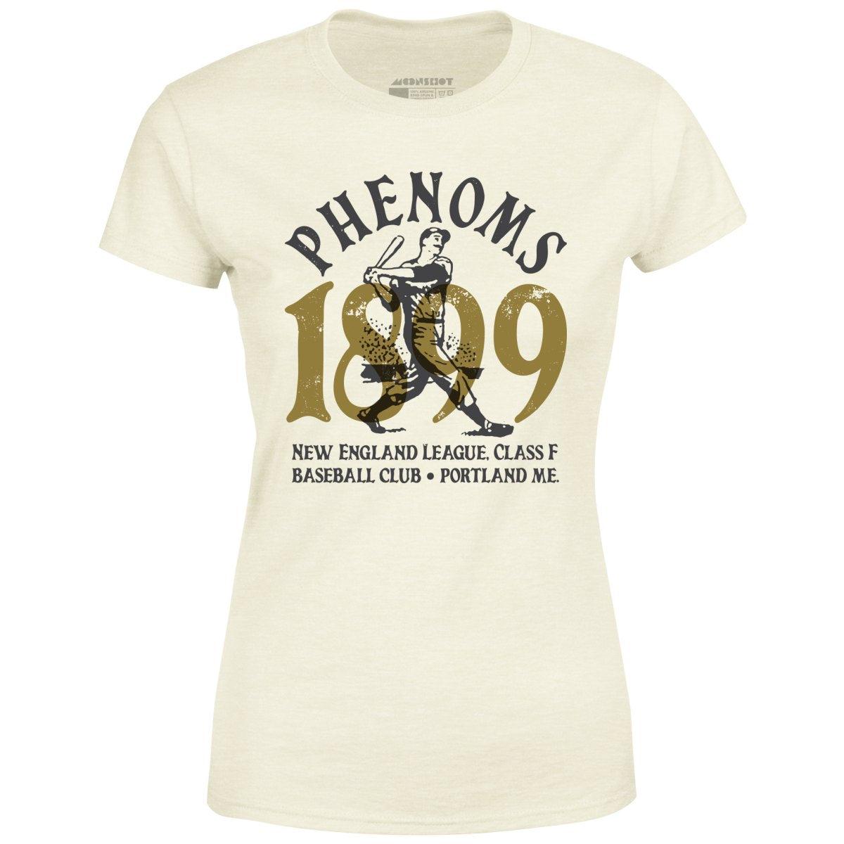 Portland Phenoms - Maine - Vintage Defunct Baseball Teams - Women's T-Shirt Female Product Image