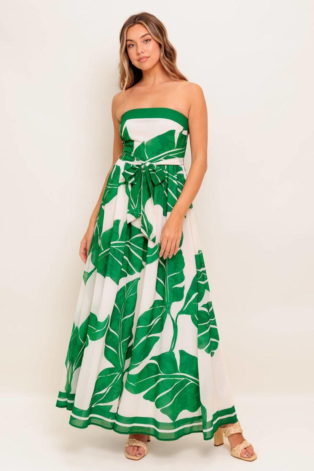 Strapless Floral Dress Product Image
