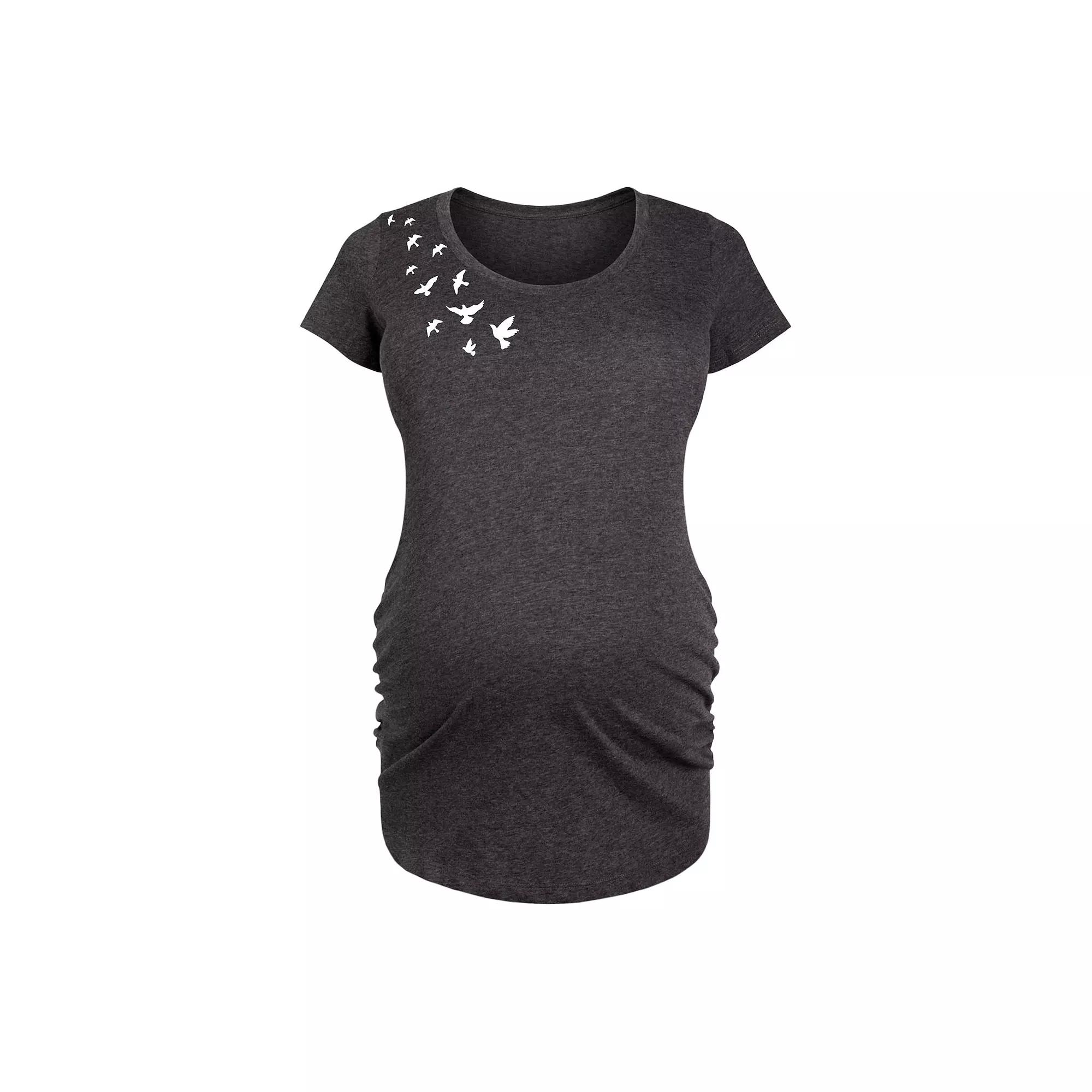Maternity Flying Birds Graphic Tee, Women's,  Product Image