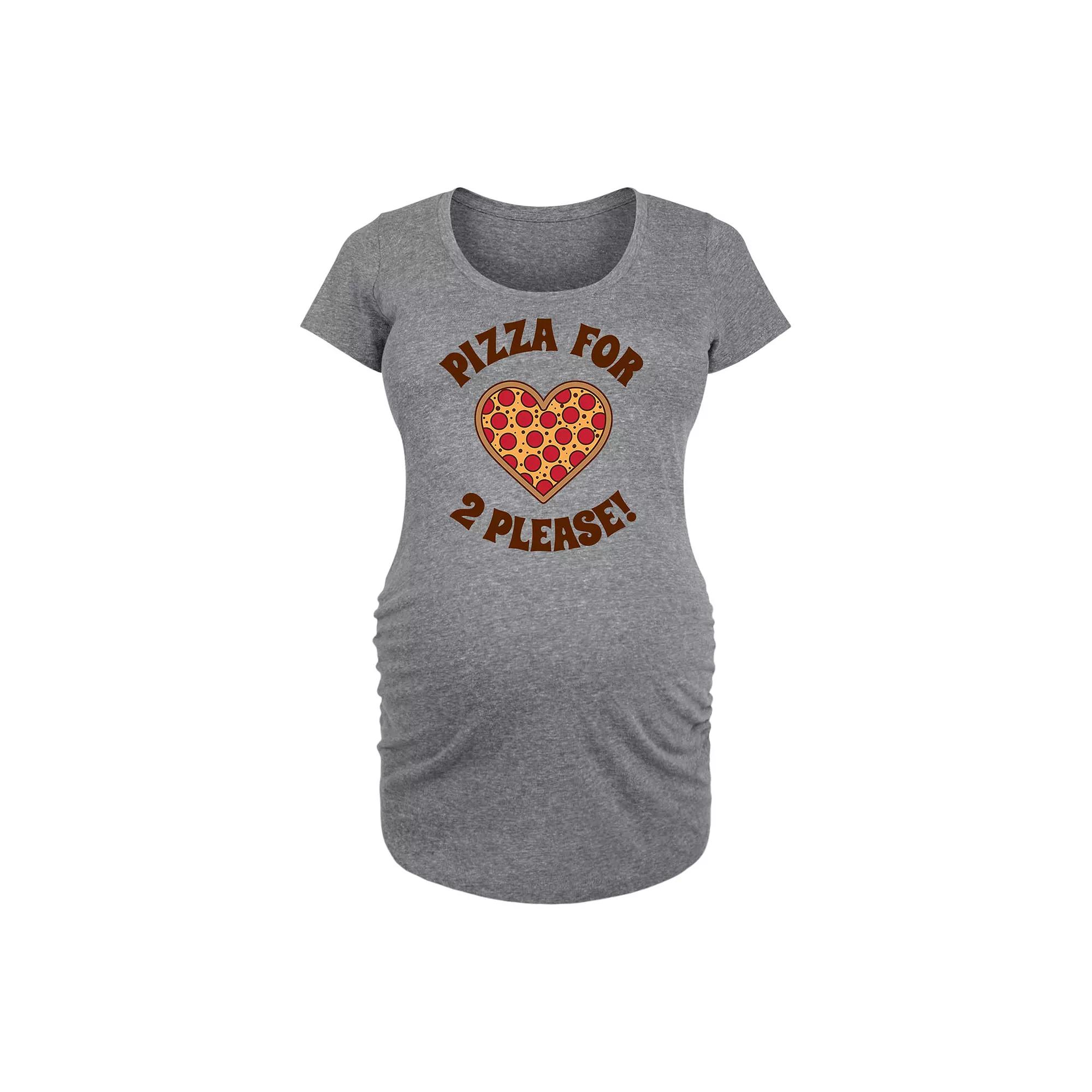 Maternity Pizza For Two Please Graphic Tee, Women's,  Product Image