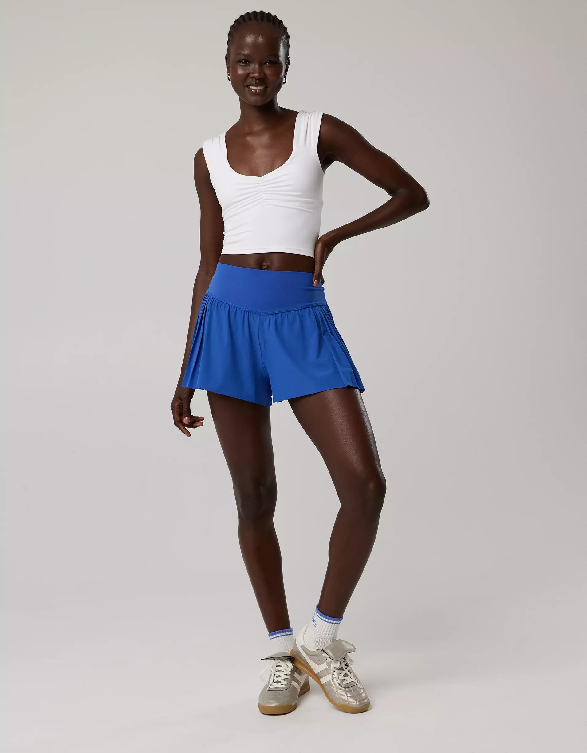 OFFLINE By Aerie Real Me Pleated Flowy Short Product Image