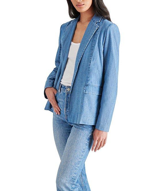 Steve Madden Payton Notch Lapel Long Sleeve Blazer Product Image