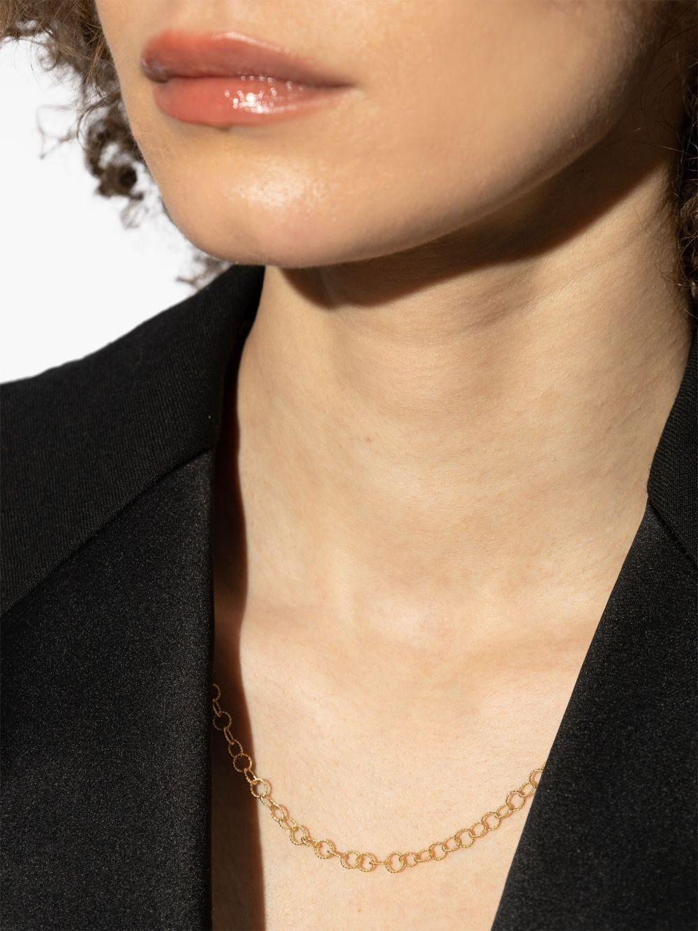 18K yellow gold twisted necklace Product Image