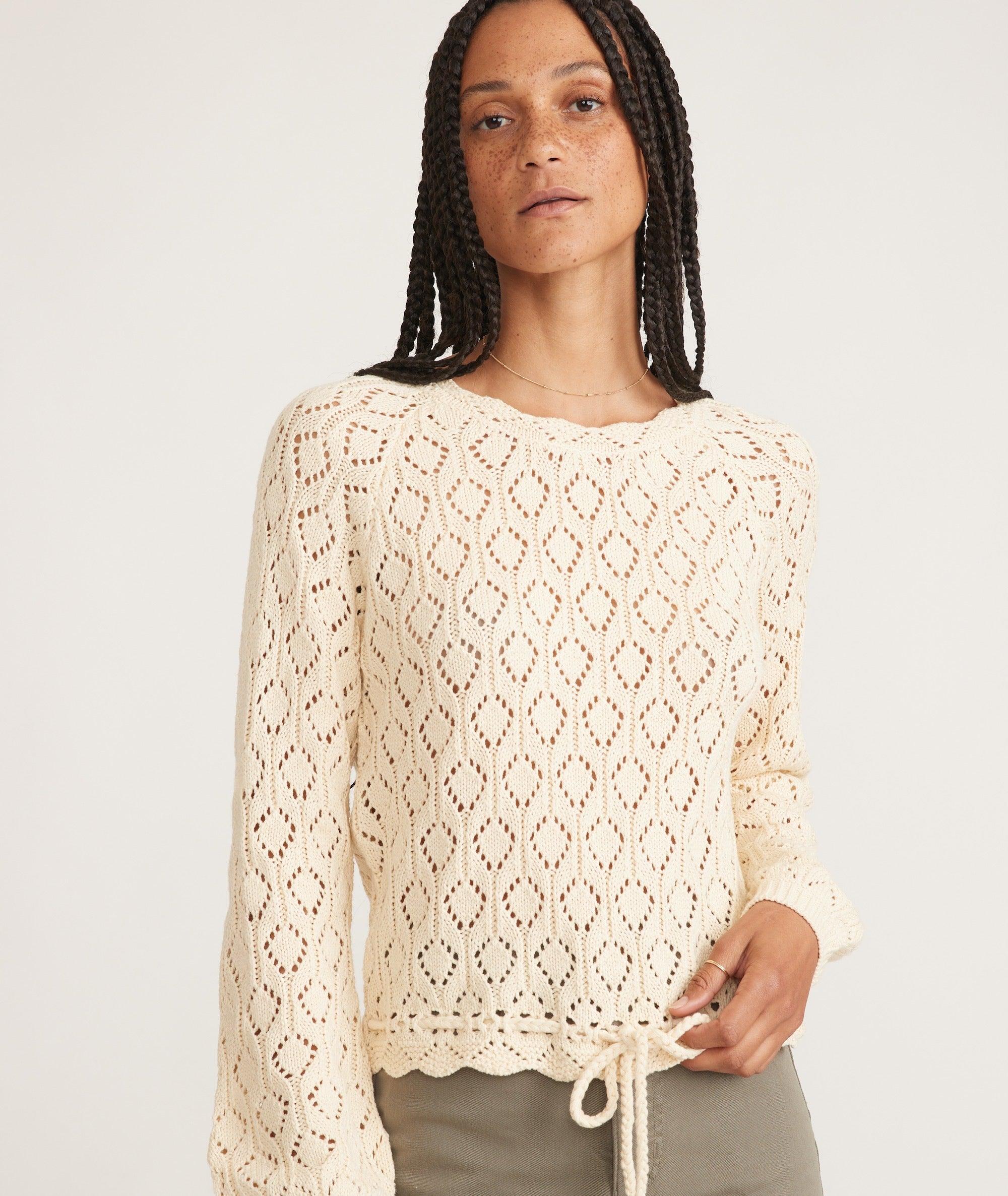 Manzanita Crochet Fringe Sweater Product Image