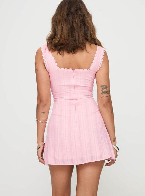 Dasha Mini Dress Pink Product Image