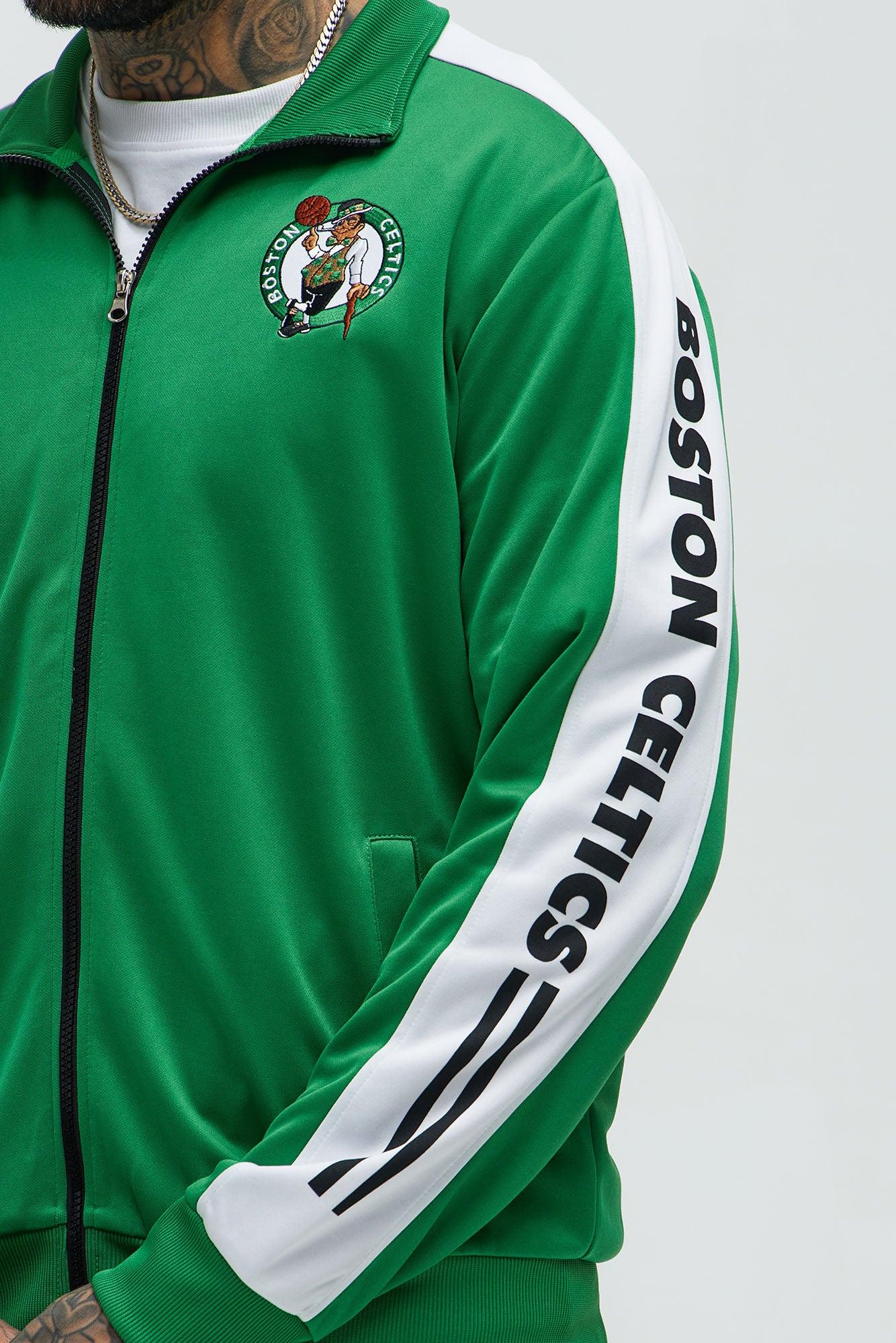 Celtics Stand By Track Jacket - Kelly Green Male Product Image