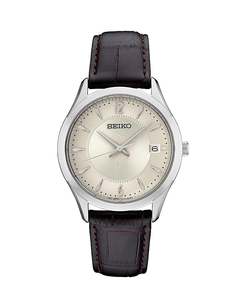 Seiko Essentials Mens White Dial Strap Watch - SRK050 Product Image