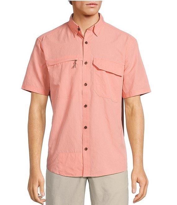 Roundtree & Yorke Performance Charter Vented Short Sleeve Solid Sport Shirt Product Image
