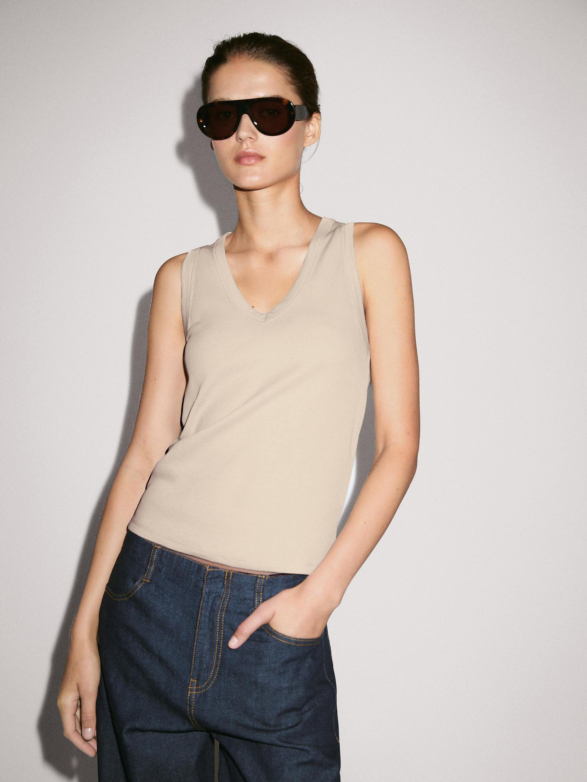 100% linen wide-leg trousers Product Image