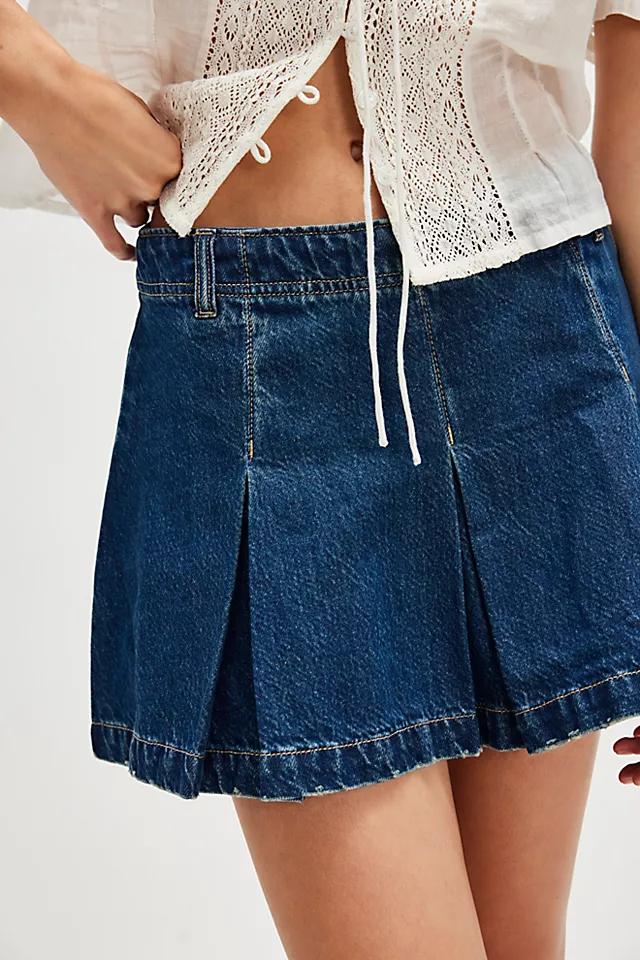 We The Free Madison Ave Denim Mini Skirt Product Image