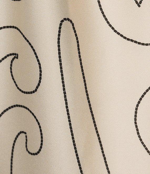 Antonio Melani x Elizabeth Damrich Dali Printed Satin Twill Flat Front Pant Product Image