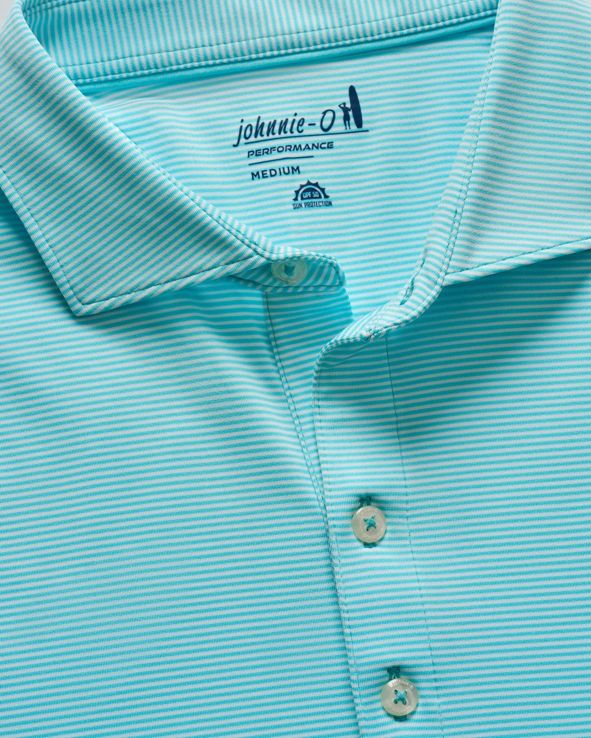 PerryGolf Performance Jersey Polo - Lyndonn Stripe Product Image