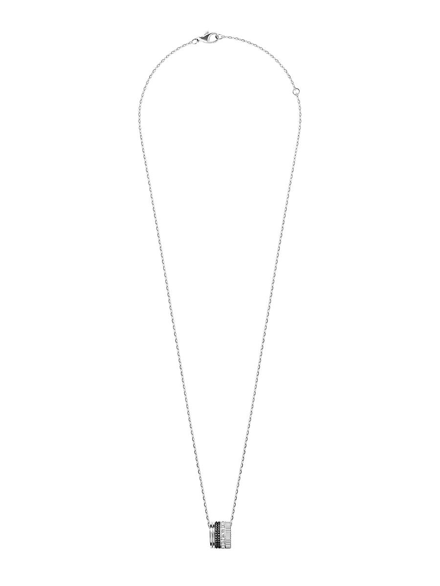 Unisex Quatre Black Edition 18K White Gold, 0.24 TCW Diamond & PVD Pendant Necklace Product Image