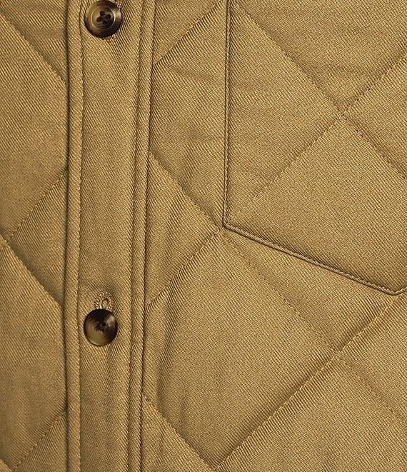 Roundtree & Yorke Long Sleeve Quilted Solid Shirt Jacket Product Image