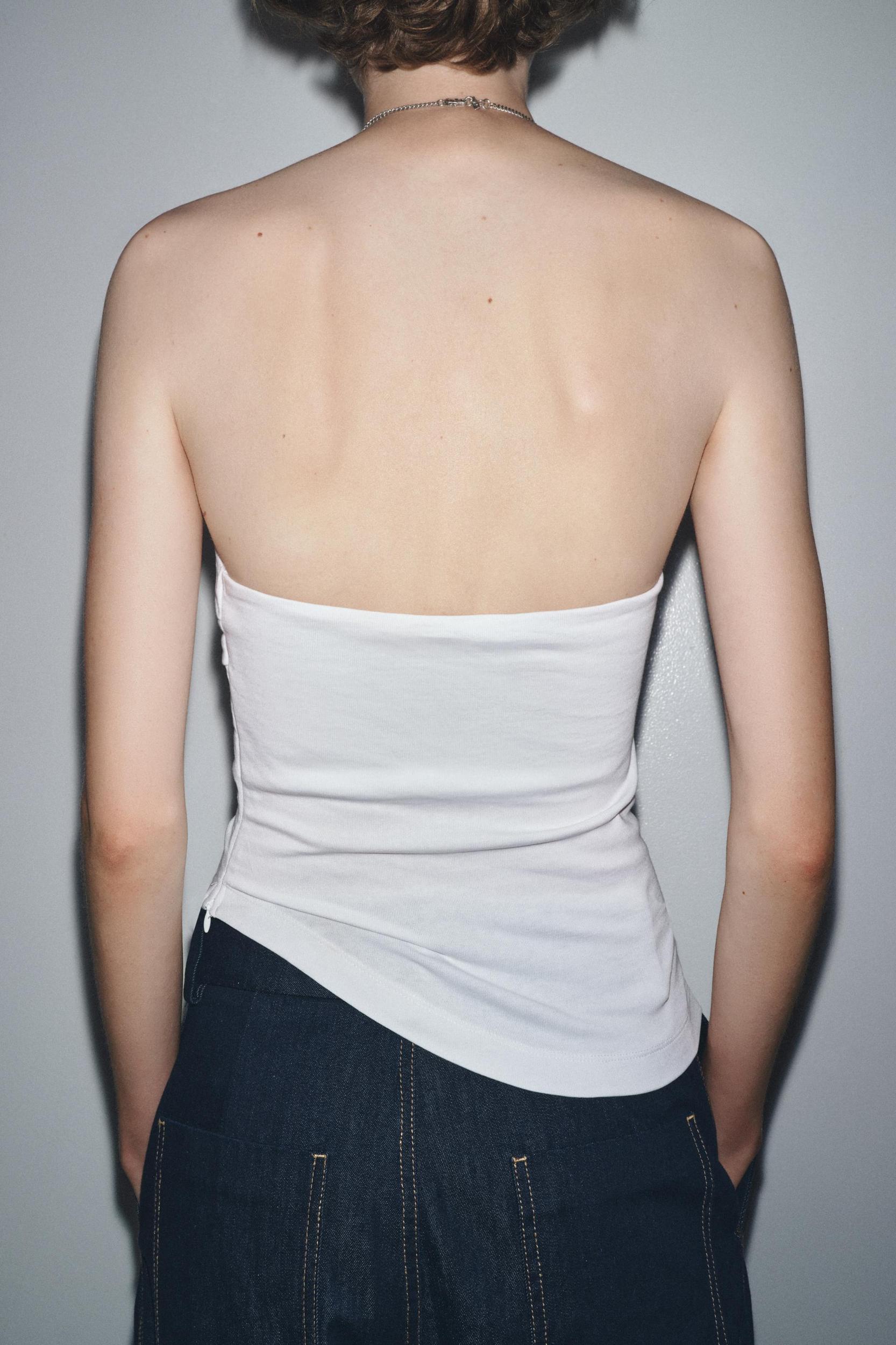 ASYMMETRIC STRAPLESS TOP Product Image