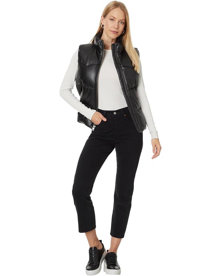 Women's Levi's® Faux Leather Puffer Vest Product Image