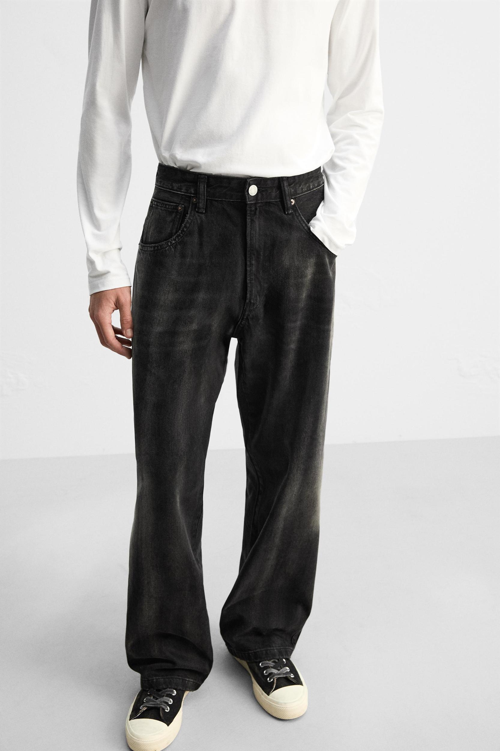 BAGGY FIT JEANS WITH SEAMS Product Image