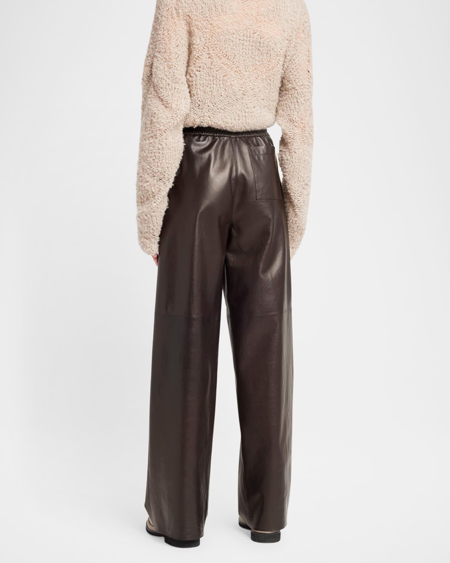 Relaxed Nappa Leather Trousers Product Image