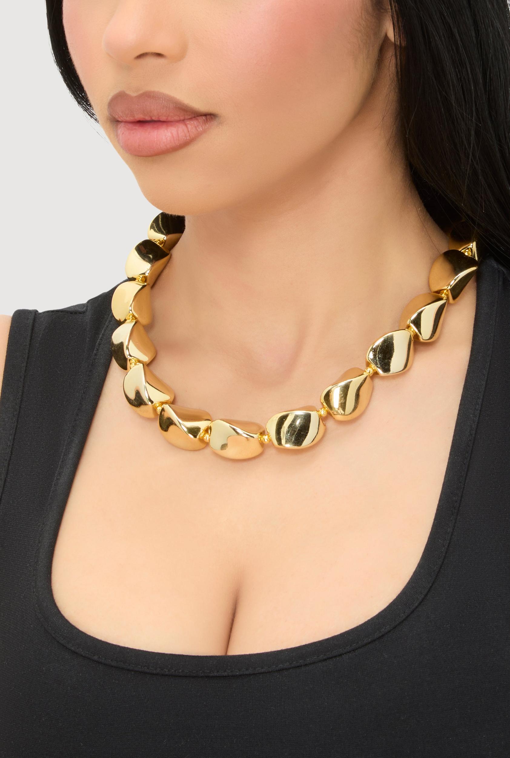 Wavy Metallic Drop Earrings Male Product Image