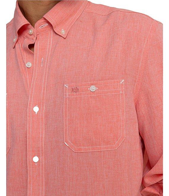 Southern Tide Performance Stretch Dock Long Sleeve Woven Shirt Product Image