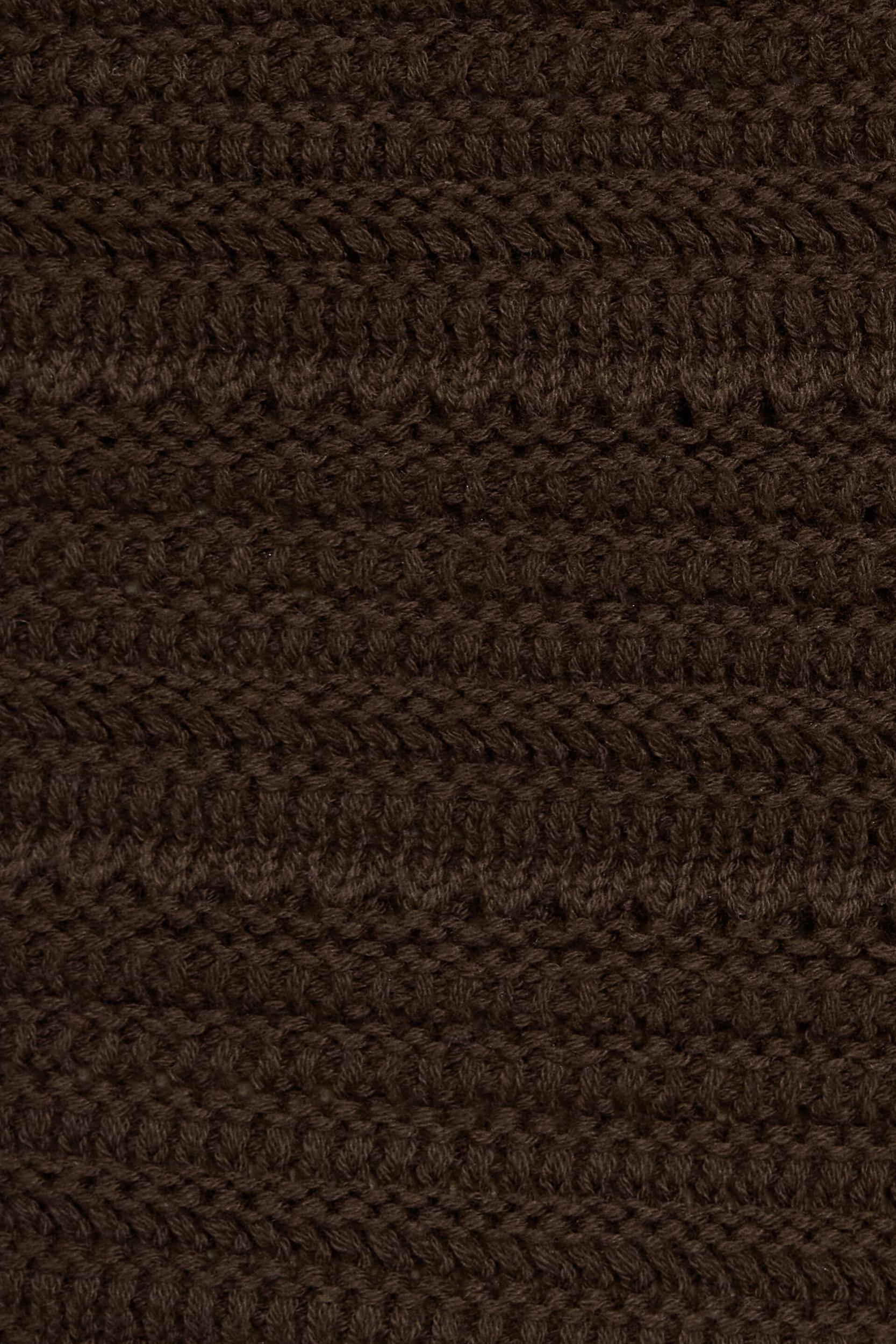 Plunge Neckline Crochet Halter Top Product Image