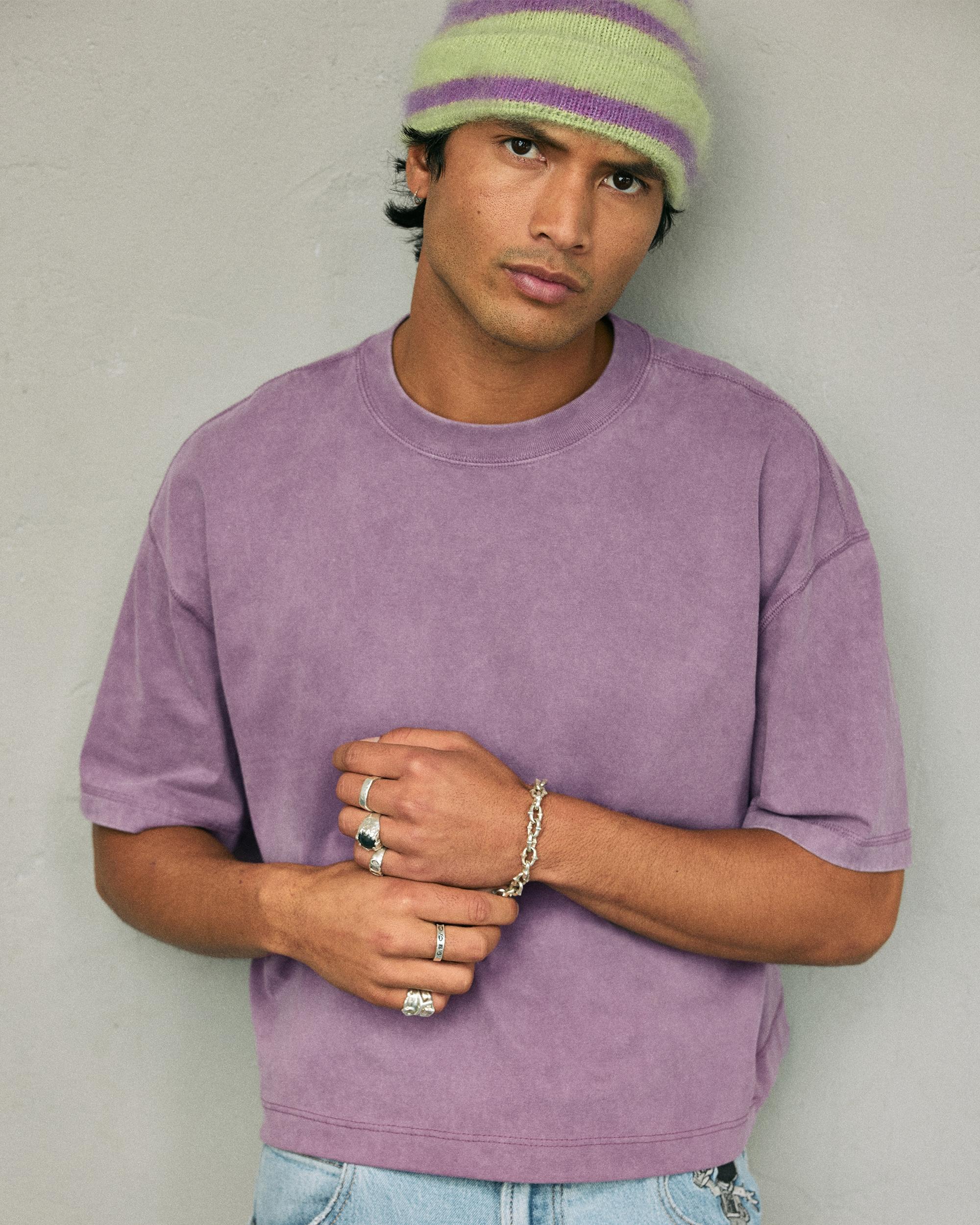 Boxy Heavyweight Crop Crew T-Shirt Product Image