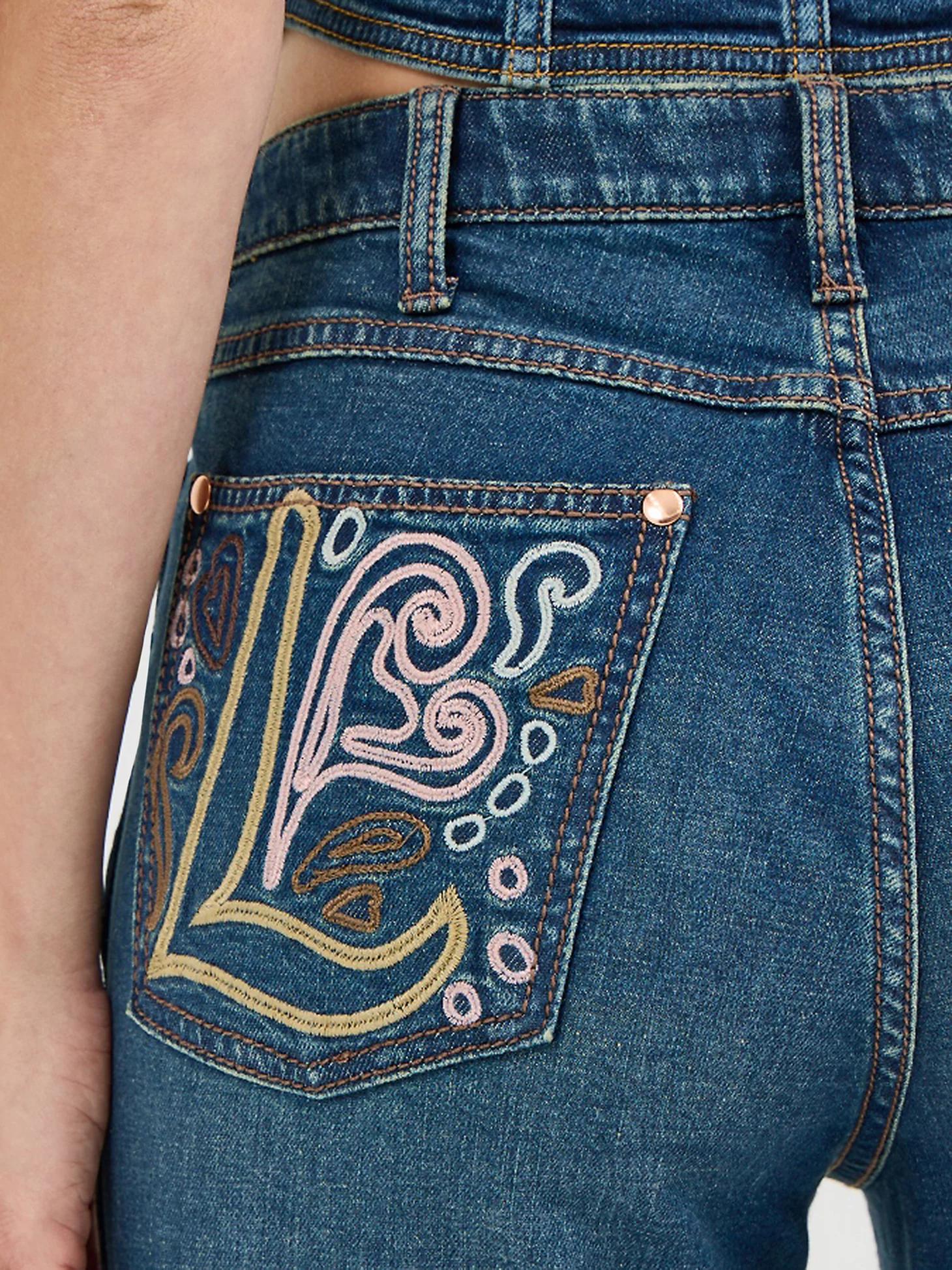 Wrangler x Lainey Wilson Embroidered Bell Bottoms | Women's JEANS | Wrangler® Product Image