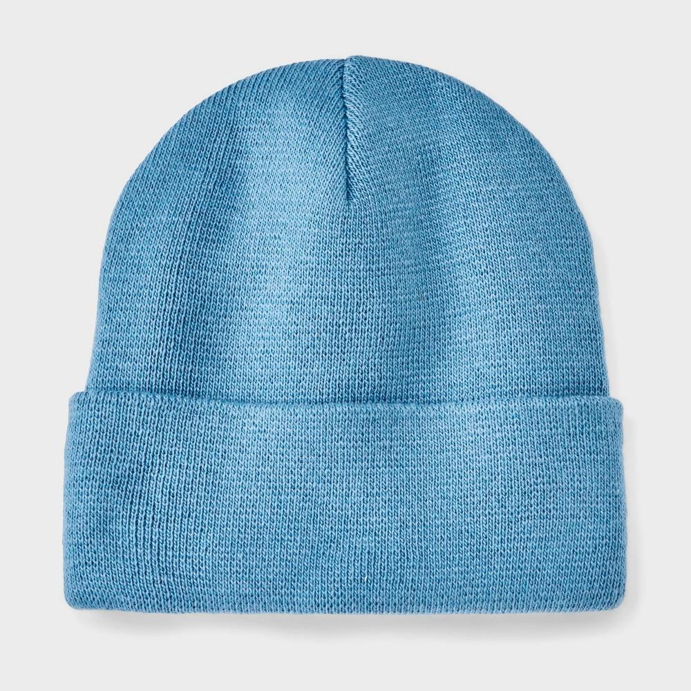 Men's Recycled Polyester Circular Knit Cuffed Beanie - Goodfellow & Co™ Product Image