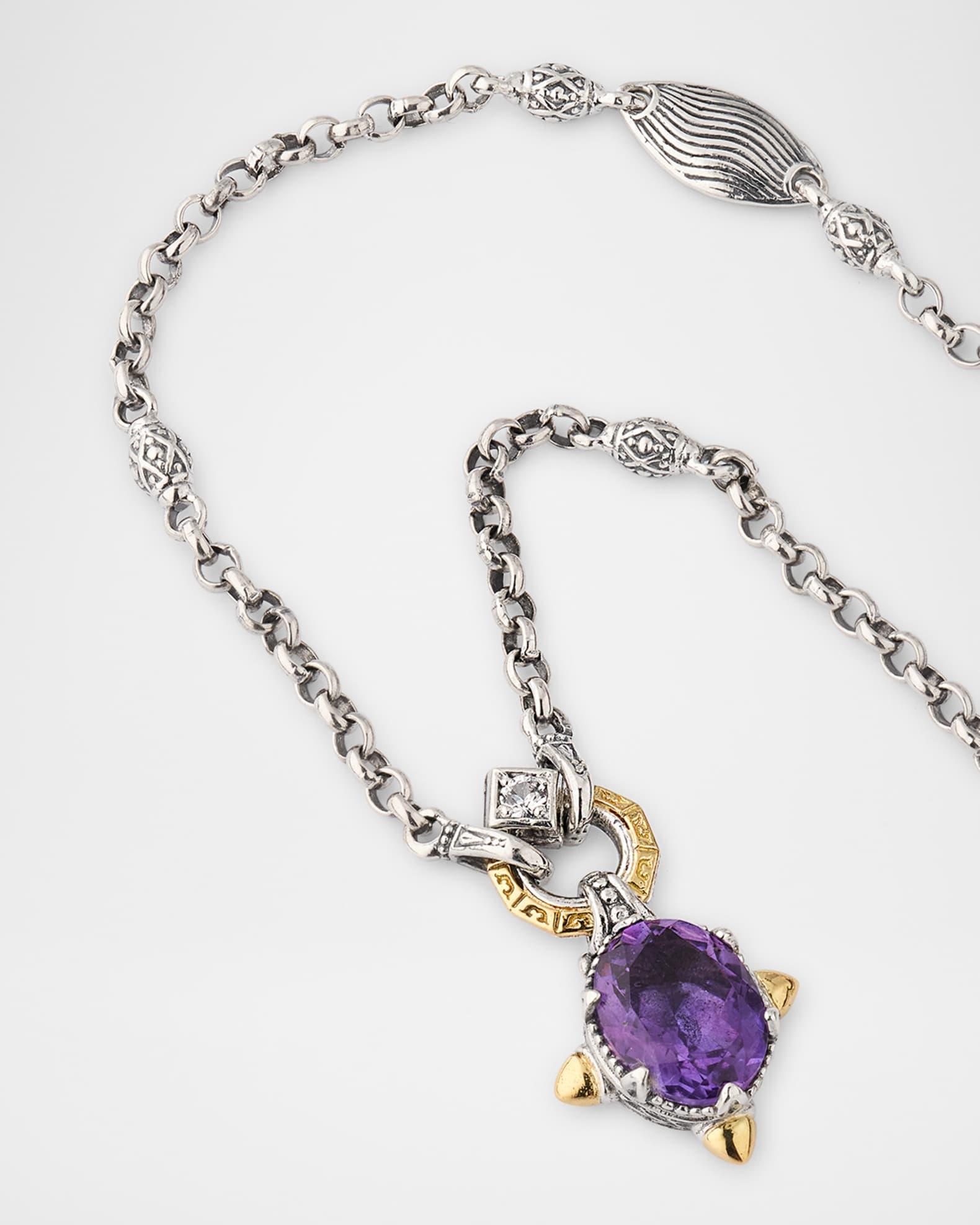 Kyma Amethyst and White Sapphire Necklace Product Image