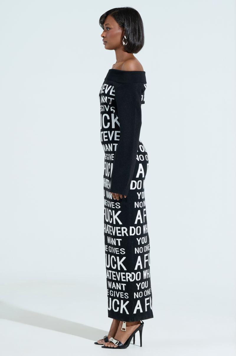 WHATEVER YOU WANT KNIT MAXI DRESS Product Image