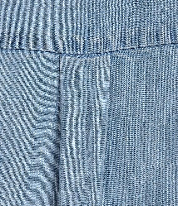 KUT from the Kloth Harriet Point Collar Short Ballon Sleeve Button Down Top Product Image