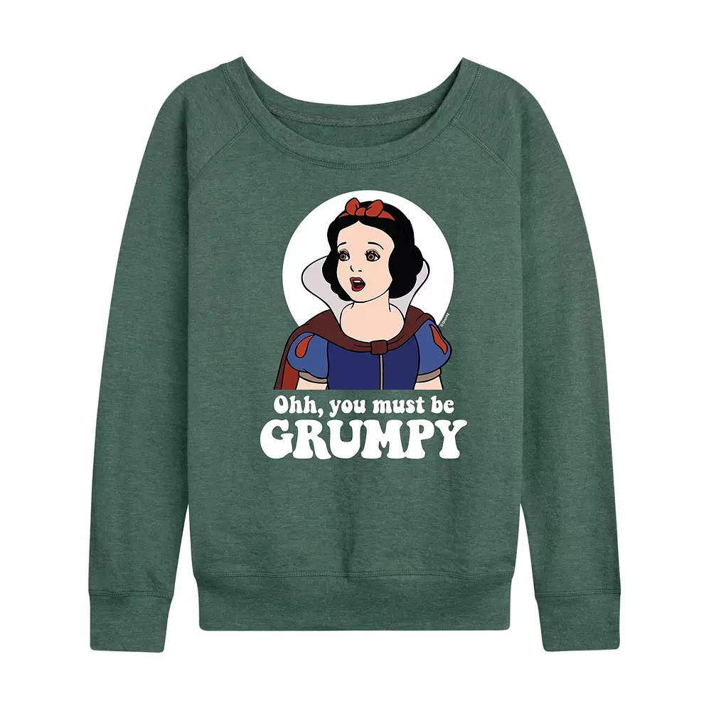 Disney's Snow White and the Seven Dwarfs Women's Grumpy French Terry Long Sleeve Tee, Girl's,  Product Image