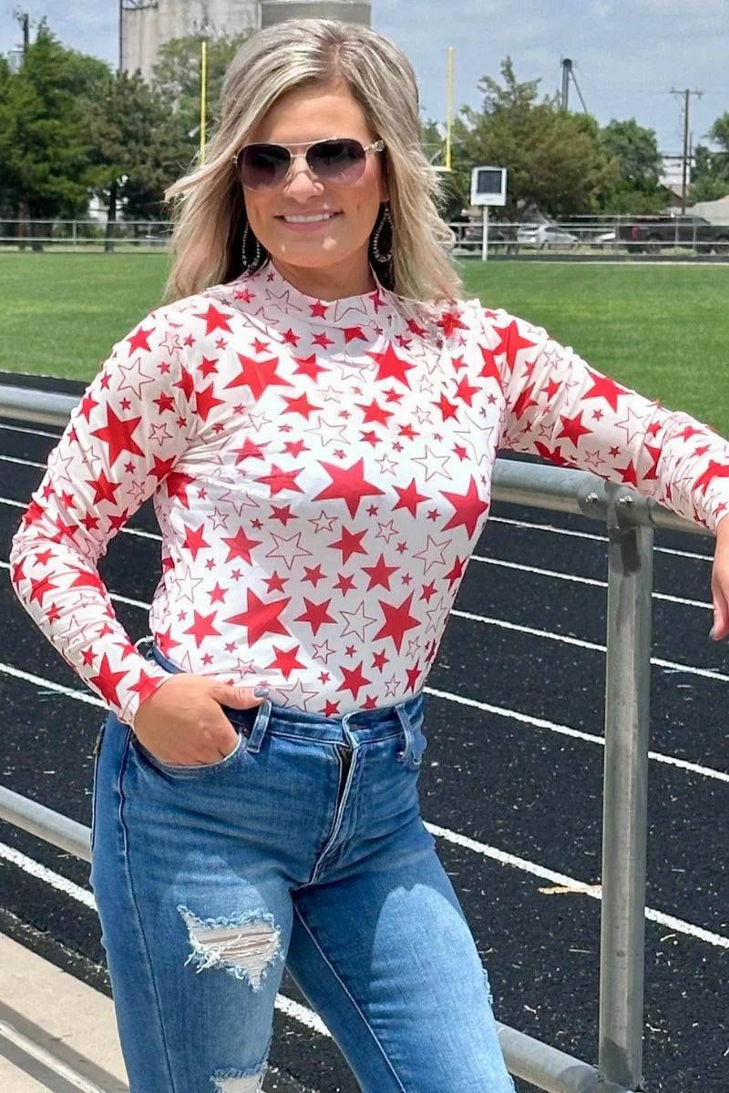 Sterling Kreek Go Team Go Red Mesh Top Product Image