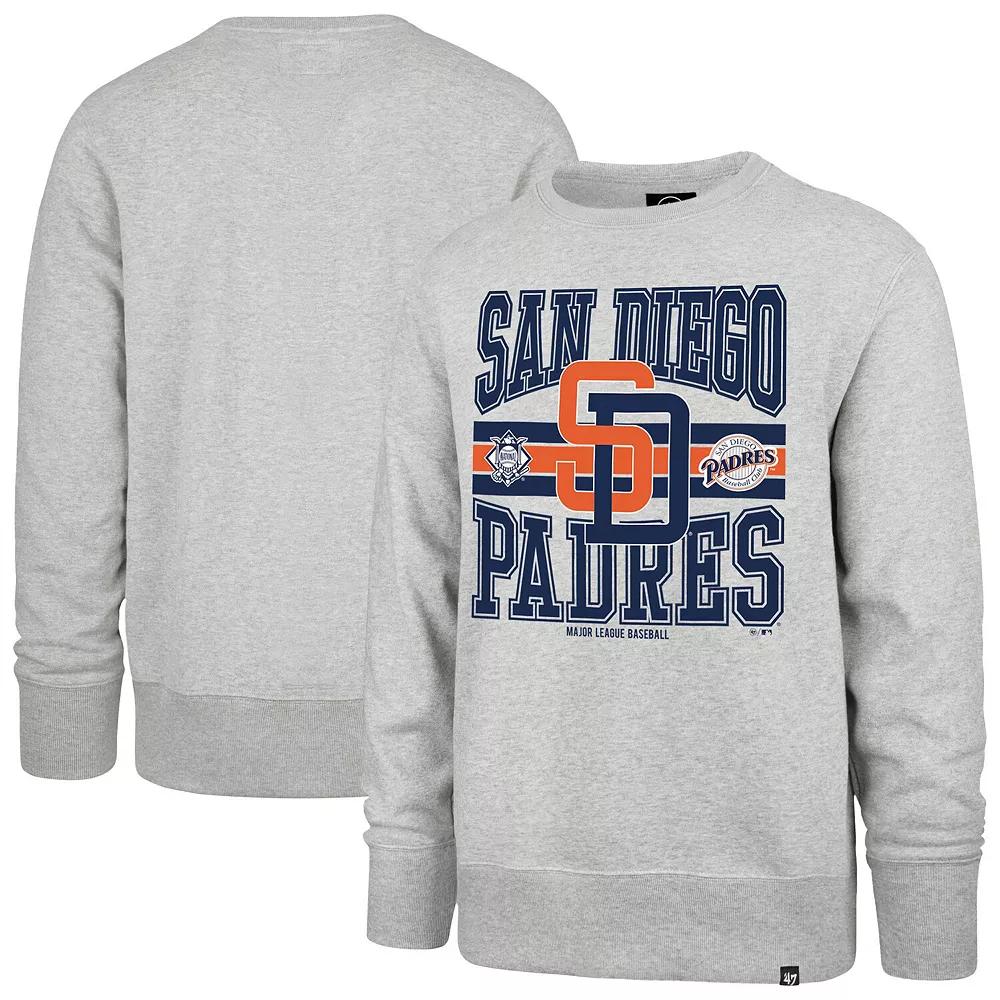 Mens 47 Gray San Diego Padres Letters Headline Pullover Sweatshirt Product Image