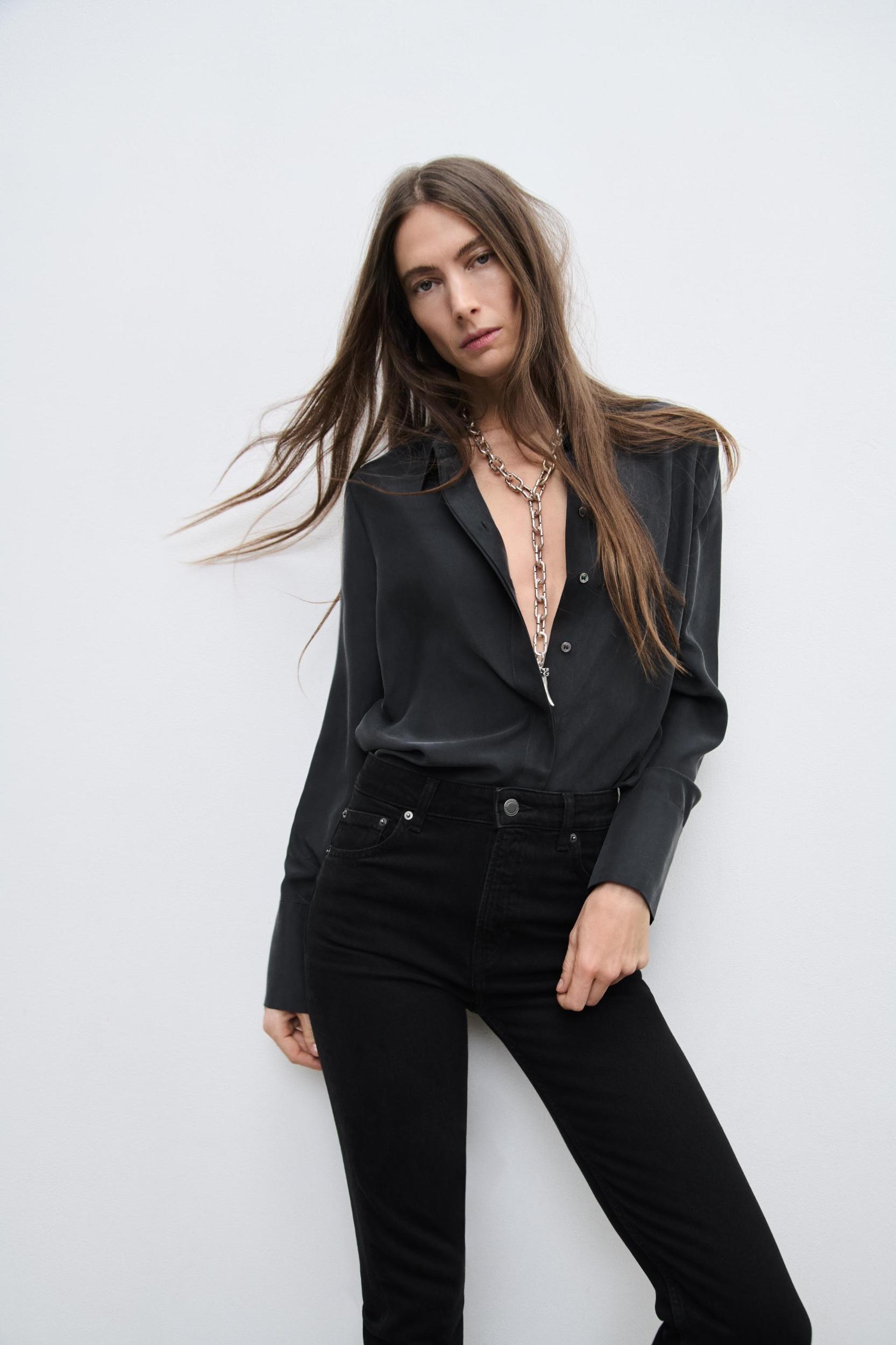 HIGH WAIST SKINNY JEANS ZW COLLECTION Product Image