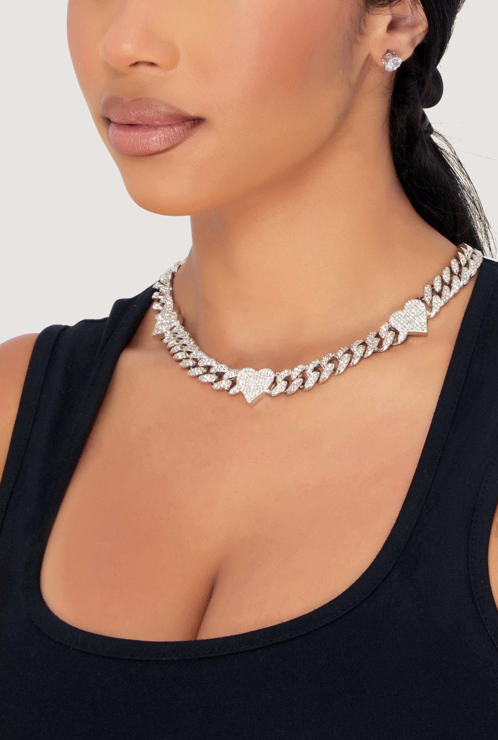 Rhinestone Assorted Charm Chain Bracelet Trio Male Product Image