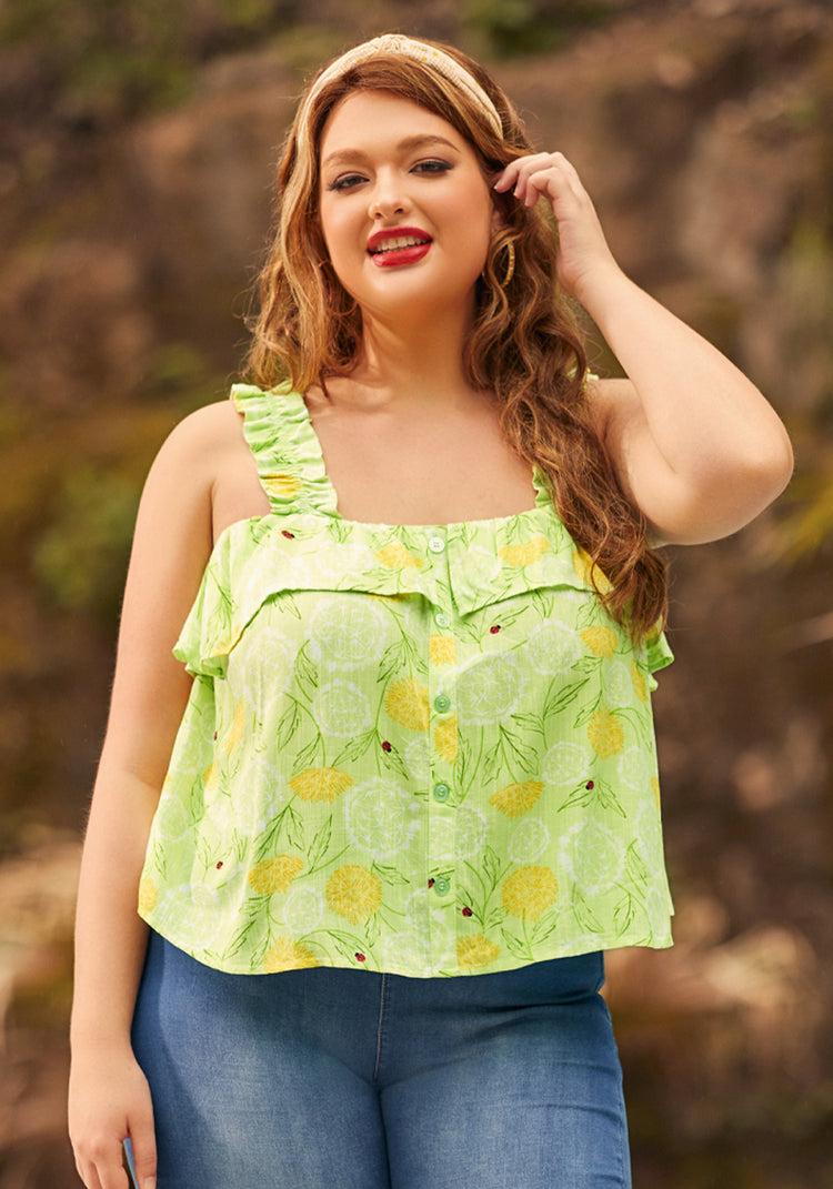 Radiant Ruffle Top Product Image