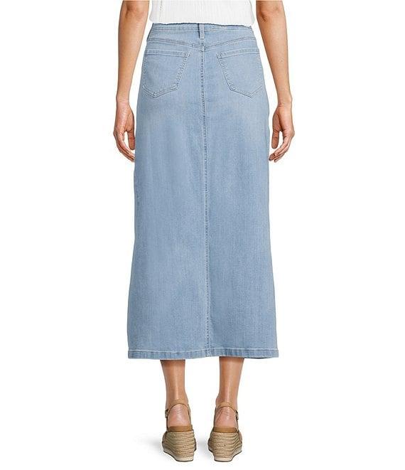 NYDJ High Rise A-Line Long Slit Skirt Product Image