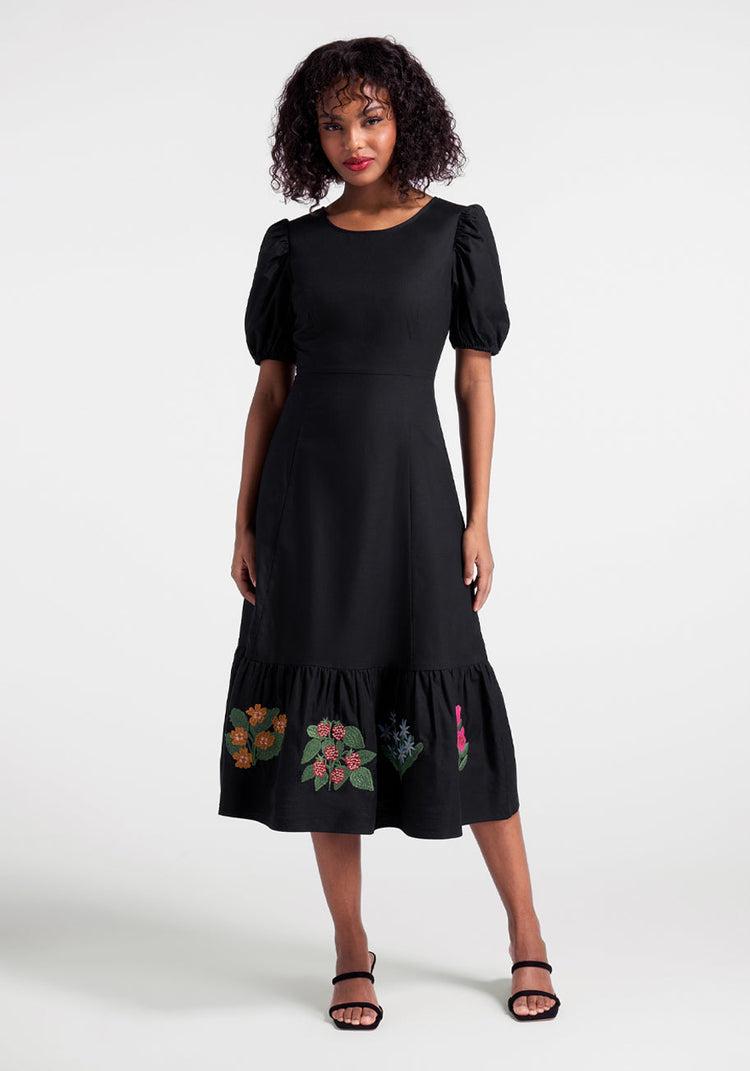 Bloom With A View Embroidered Midi Dress Product Image