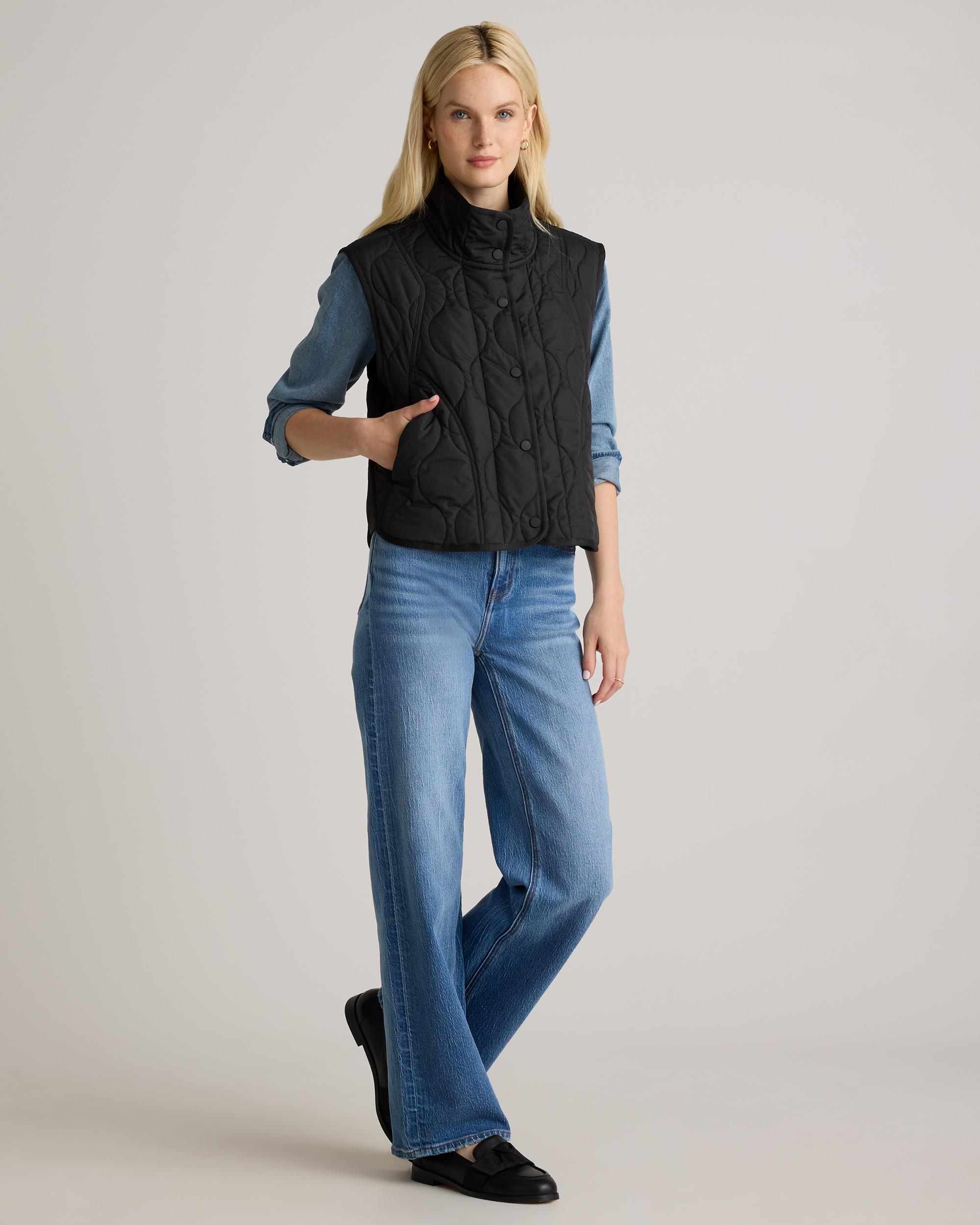 Quince | Women's Featherless Quilted Puffer Vest Recycled Polyester Product Image
