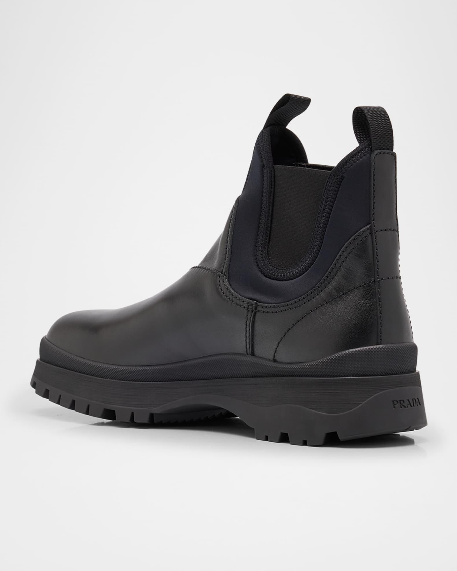 Men's Brixxen Leather and Neoprene Chelsea Boots Product Image
