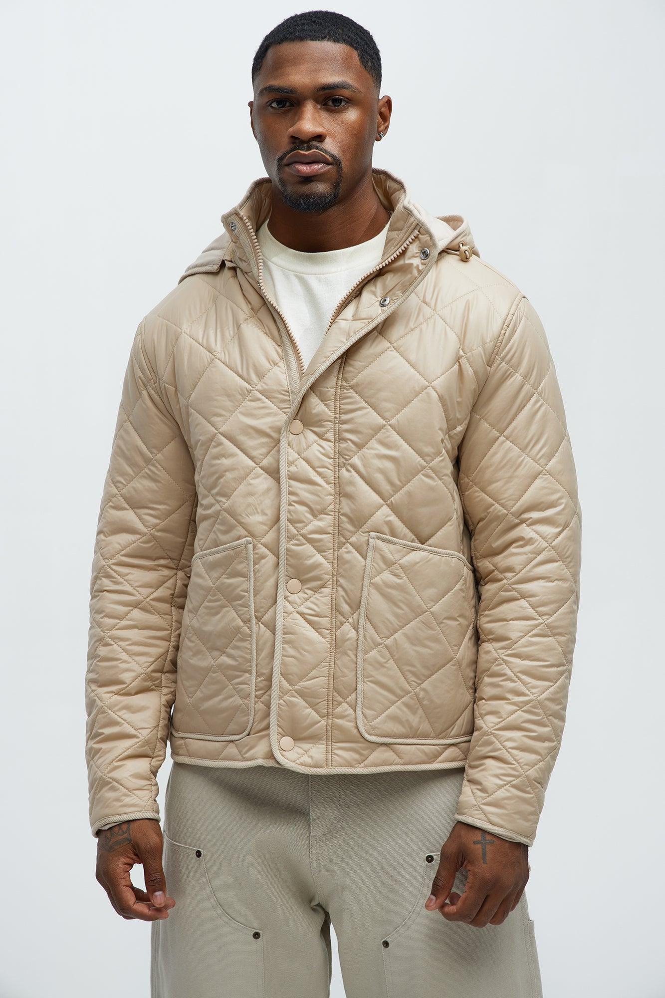 Better By Myself Quilted Jacket - Tan Product Image