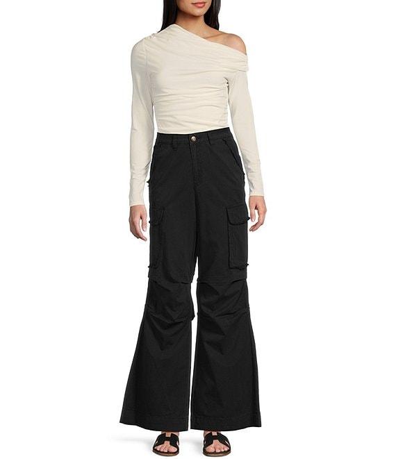 C&V Chelsea & Violet Long Sleeve Off-The-Shoulder Bodysuit Product Image