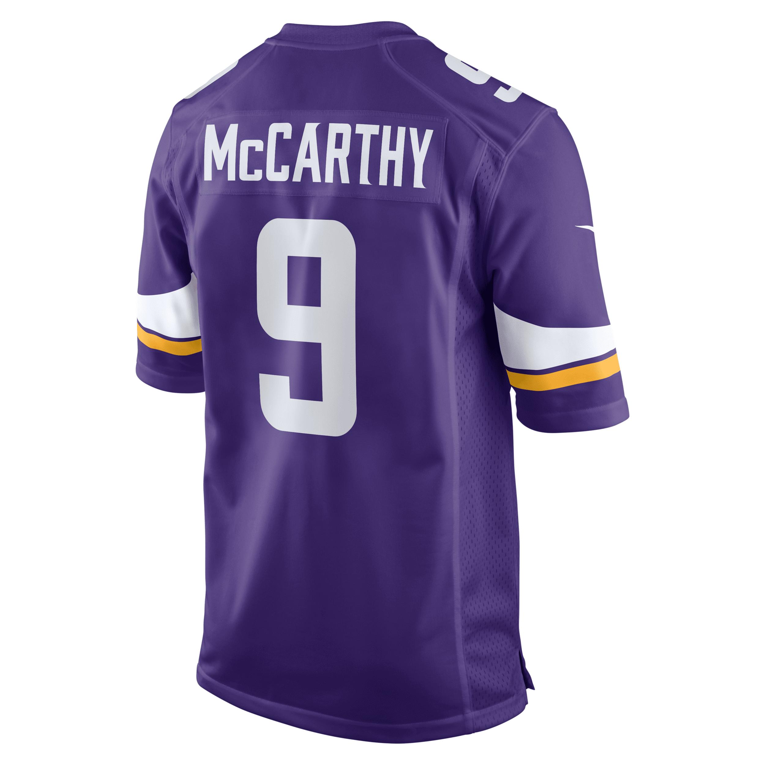 J.J. McCarthy Minnesota Vikings Nike Mens NFL Game Jersey | 67NMMVGH9MF-EY8 Product Image
