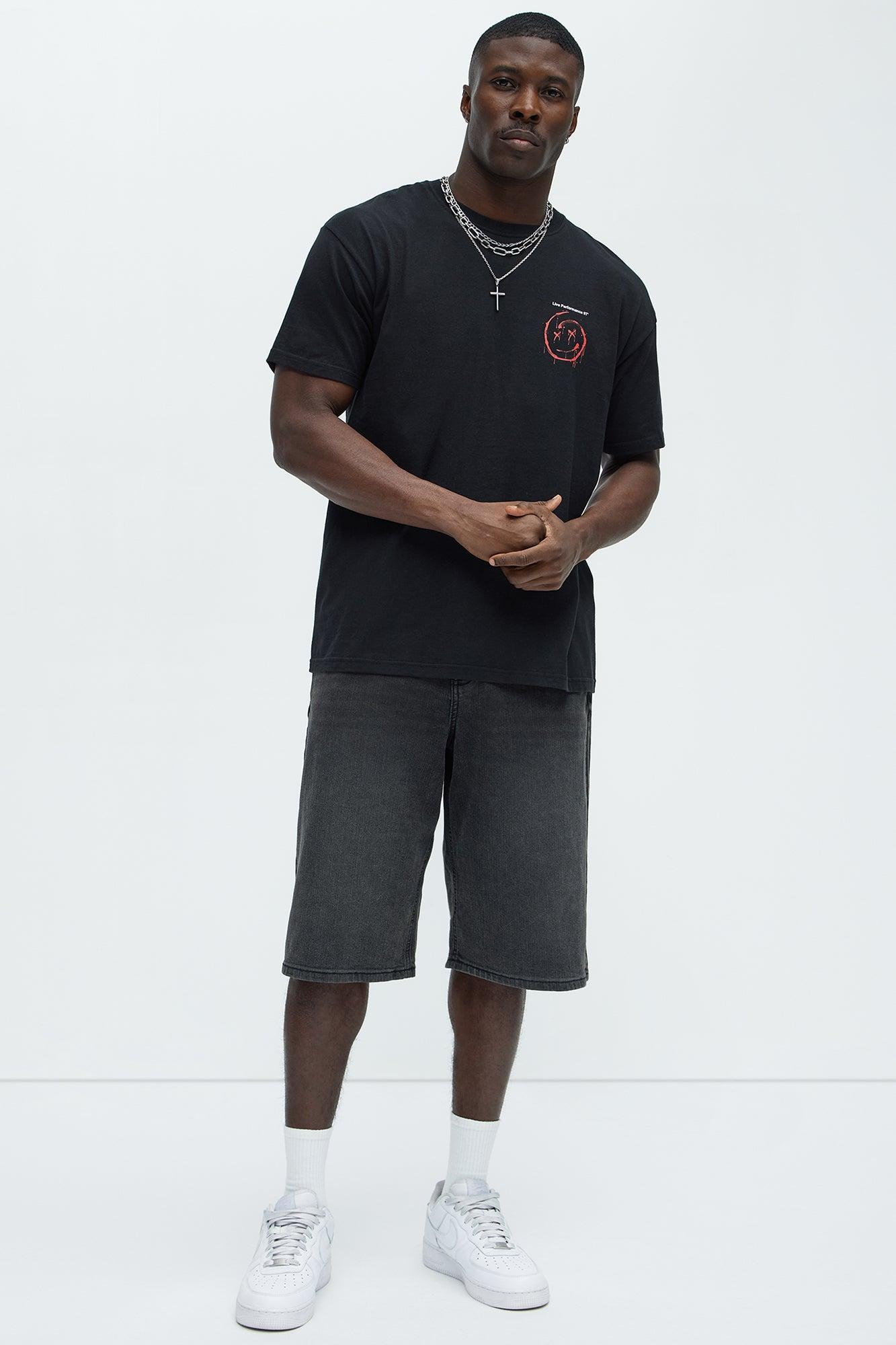 Walking To The Moon Short Sleeve Tee - Black Product Image