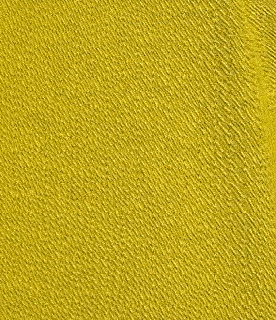 Eileen Fisher Plus Size Organic Cotton Slub Jersey Crew Neck Sleeveless Midi Dress Product Image