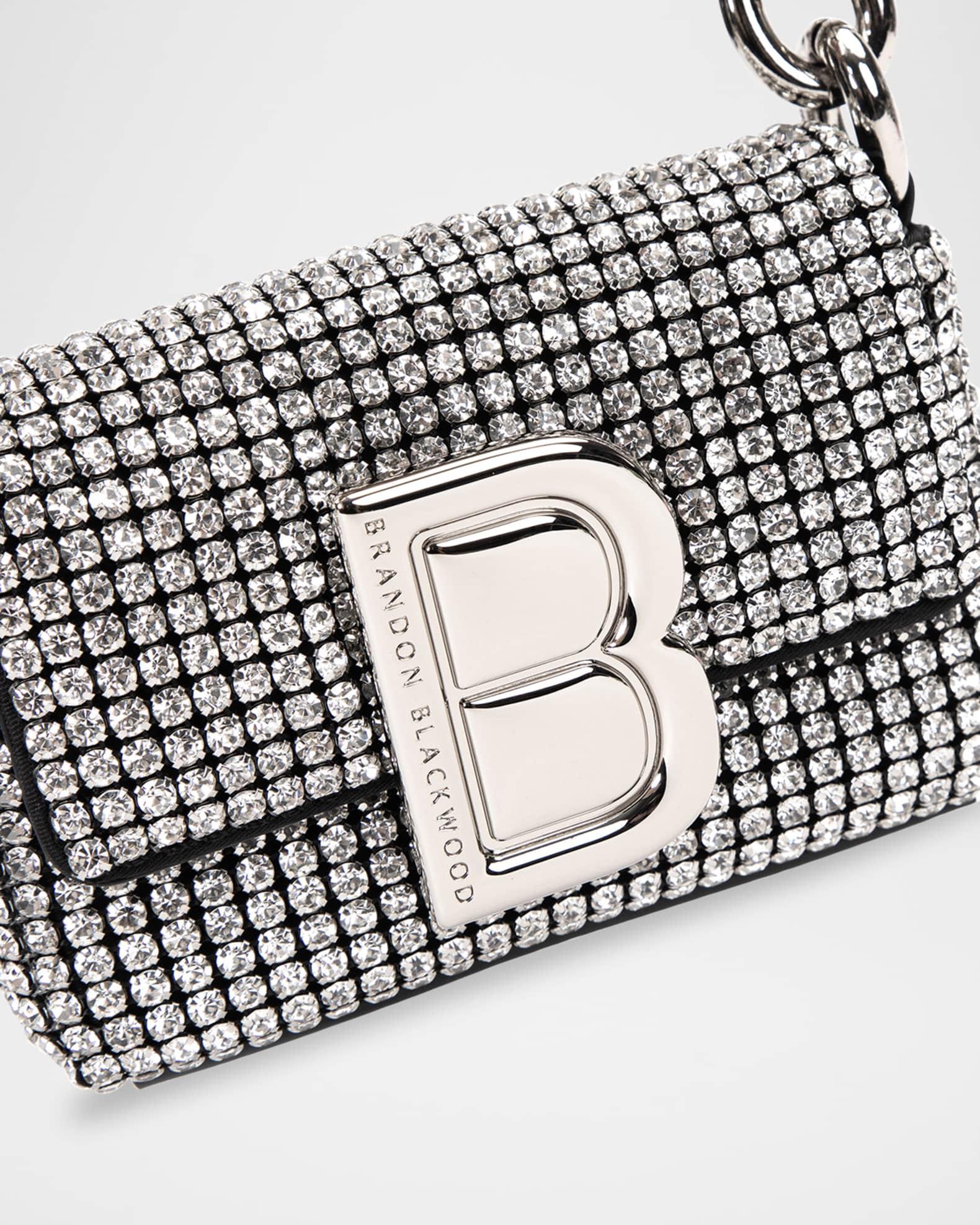 Micro Nia Crystal Leather Shoulder Bag Product Image